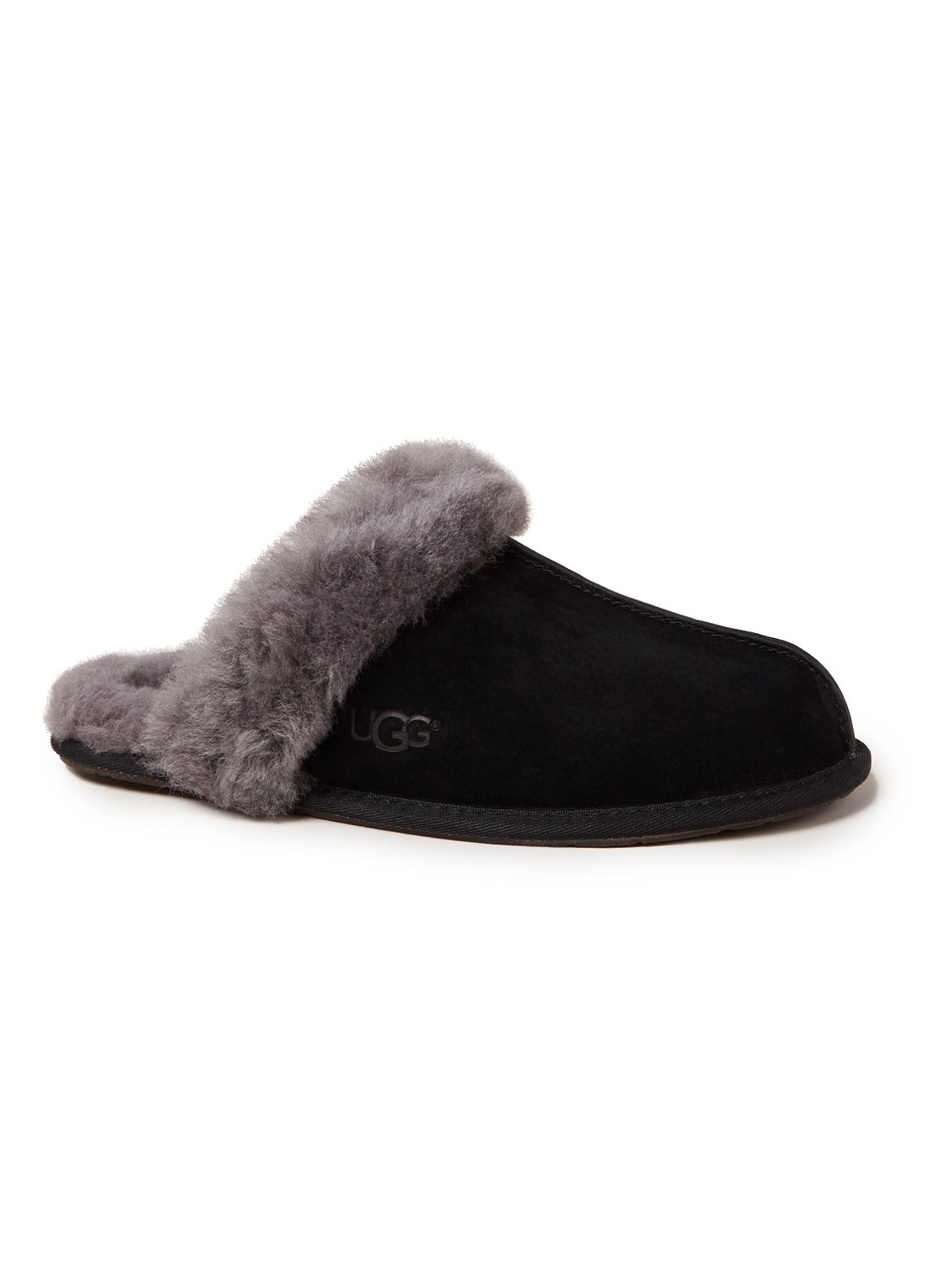 UGG Scuffette II pantoffel van suède - voorkant 4 zwart
