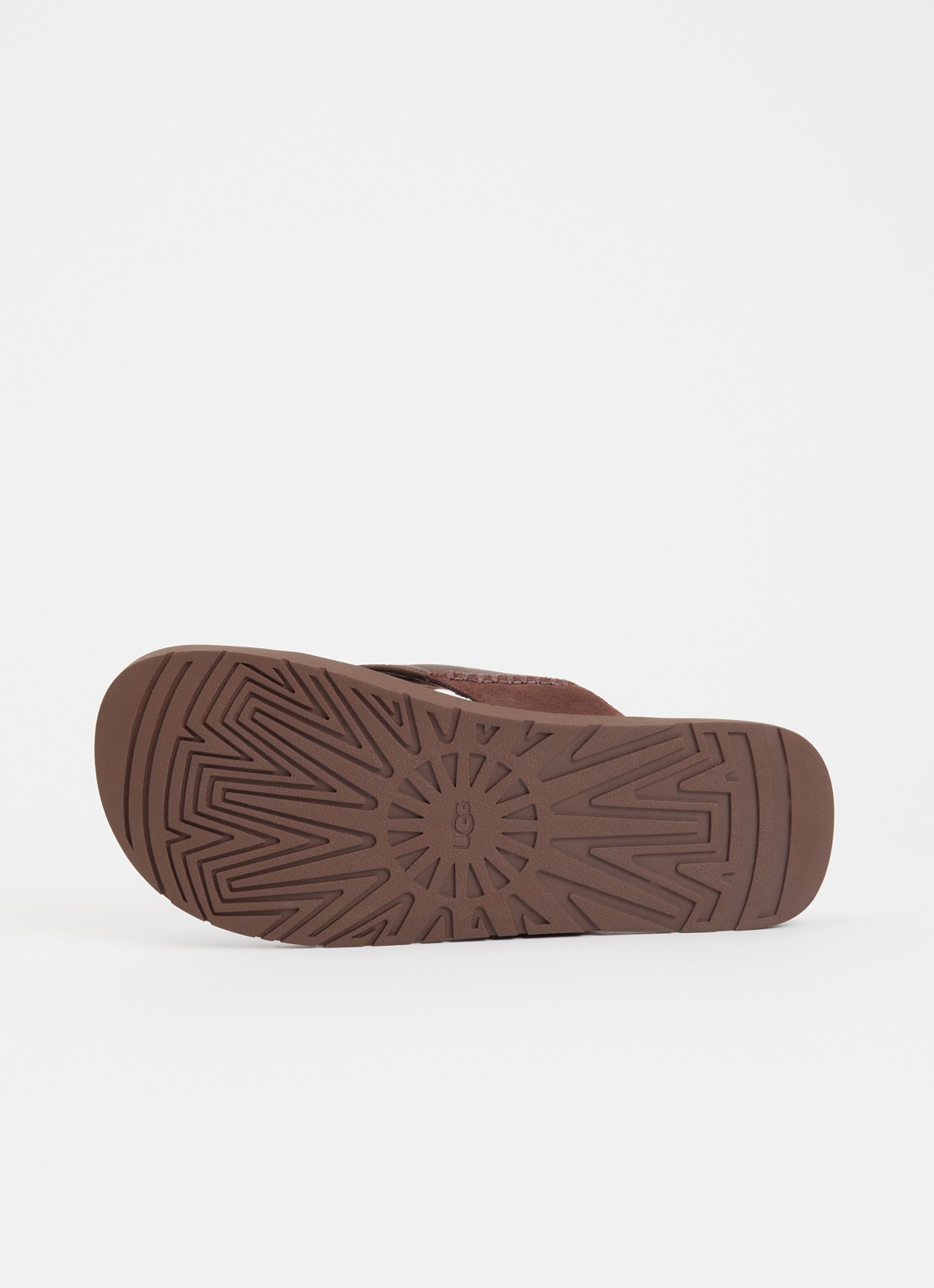 UGG Seaside II Flip slipper van leer - detail 4 donkerbruin