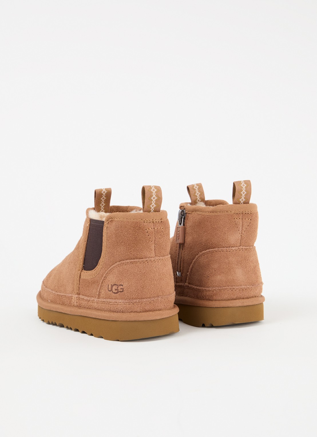 UGG T Neumel chelsea boot van suède  - achterkant 2 camel