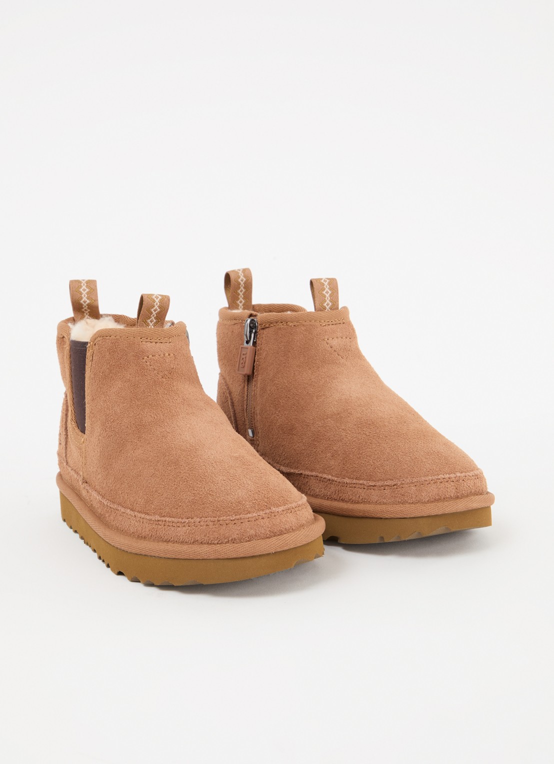 UGG T Neumel chelsea boot van suède  - voorkant 4 camel
