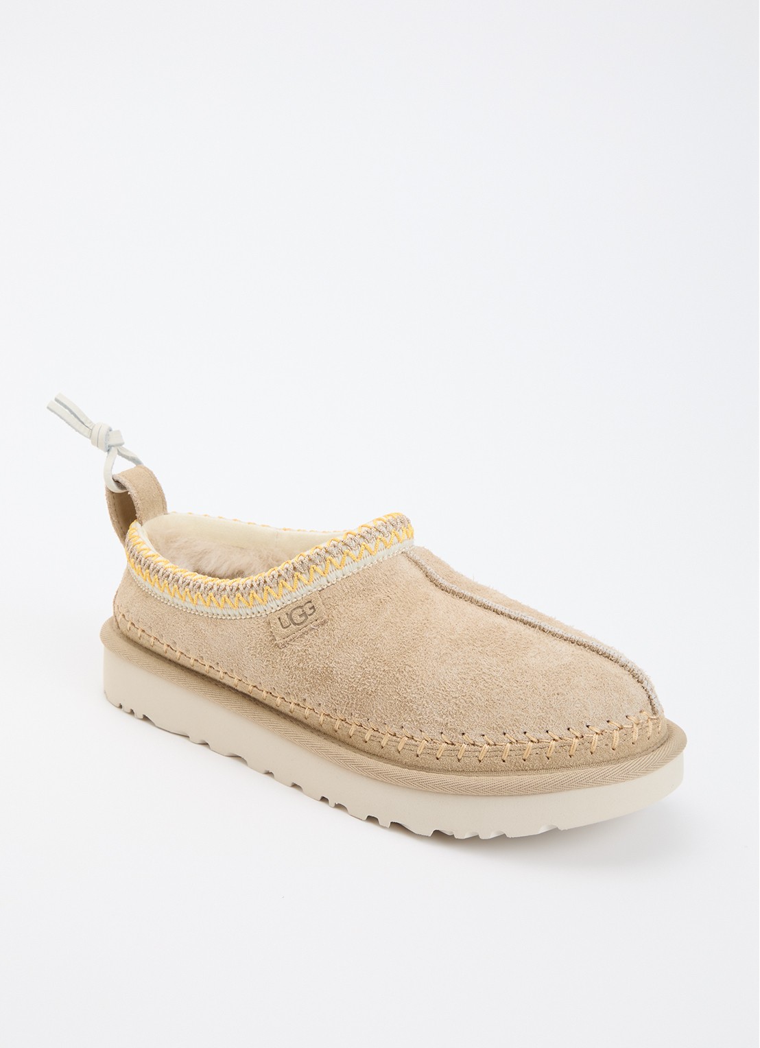 UGG Tasman Biarritz instapper van suède - voorkant 5 donkerbeige