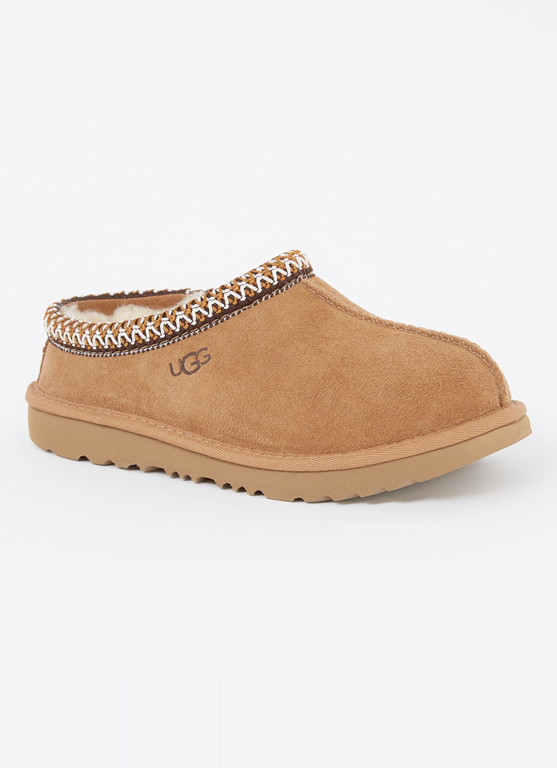 UGG Tasman II instapper van suède - voorkant camel