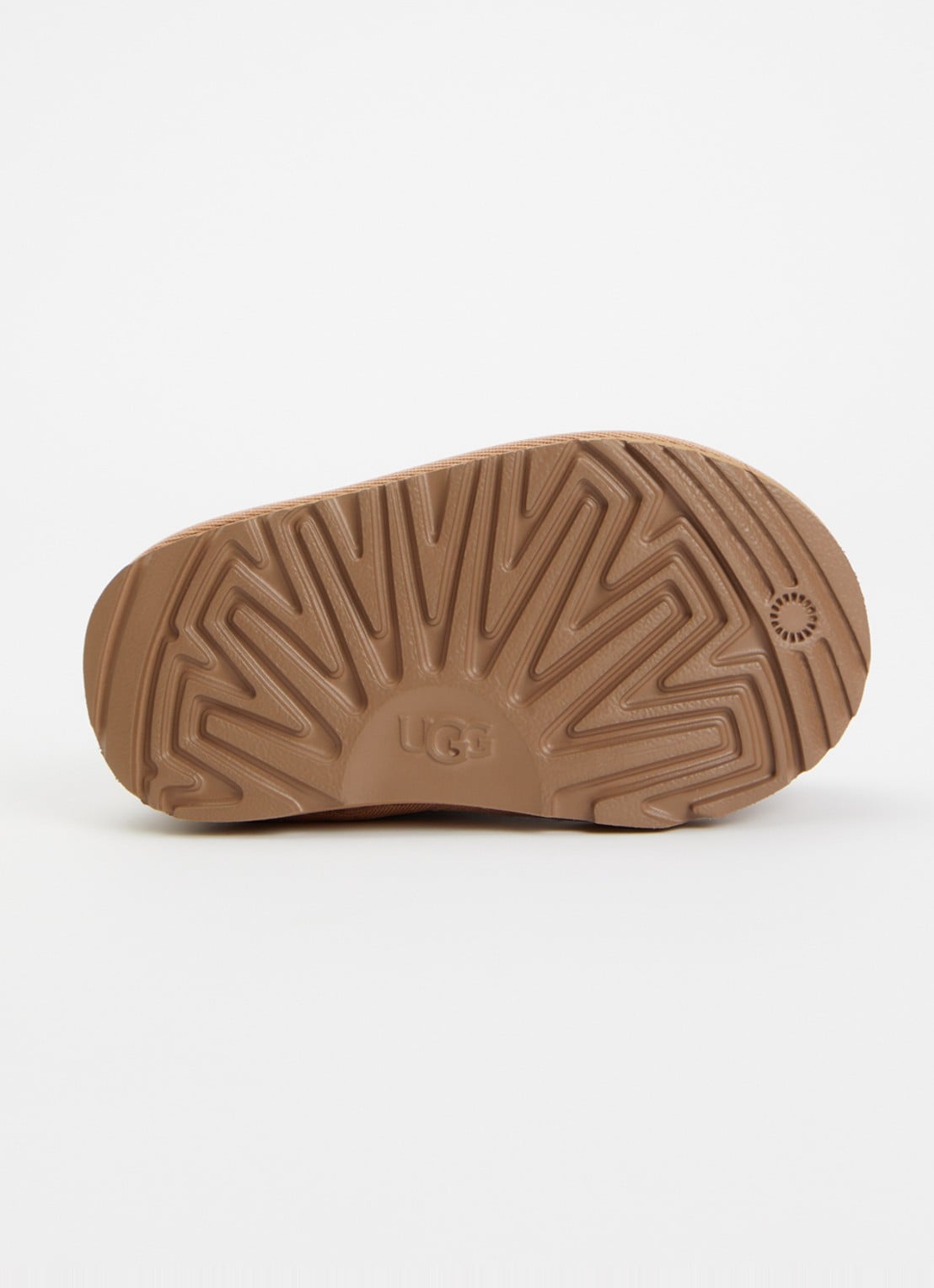 UGG Tasman II Spotted instapper van suède met panterprint - detail 3 camel