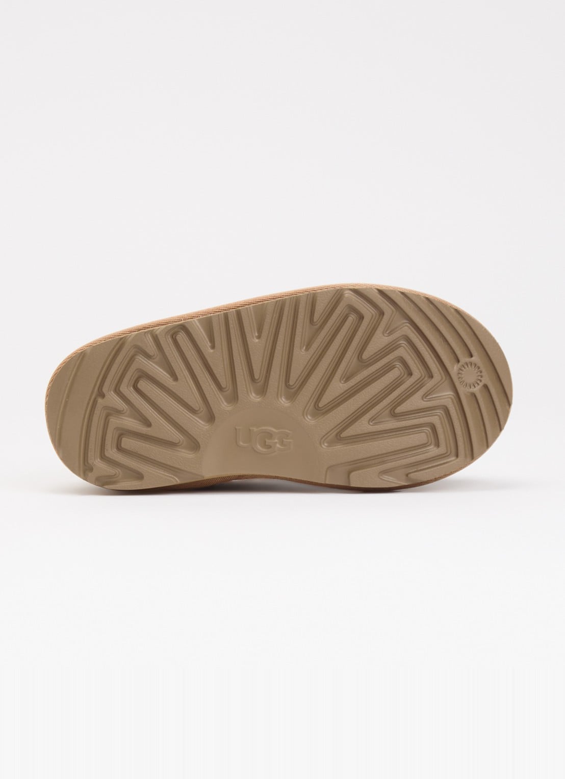 UGG Tasman II Spotted instapper van suède met panterprint - detail 4 camel