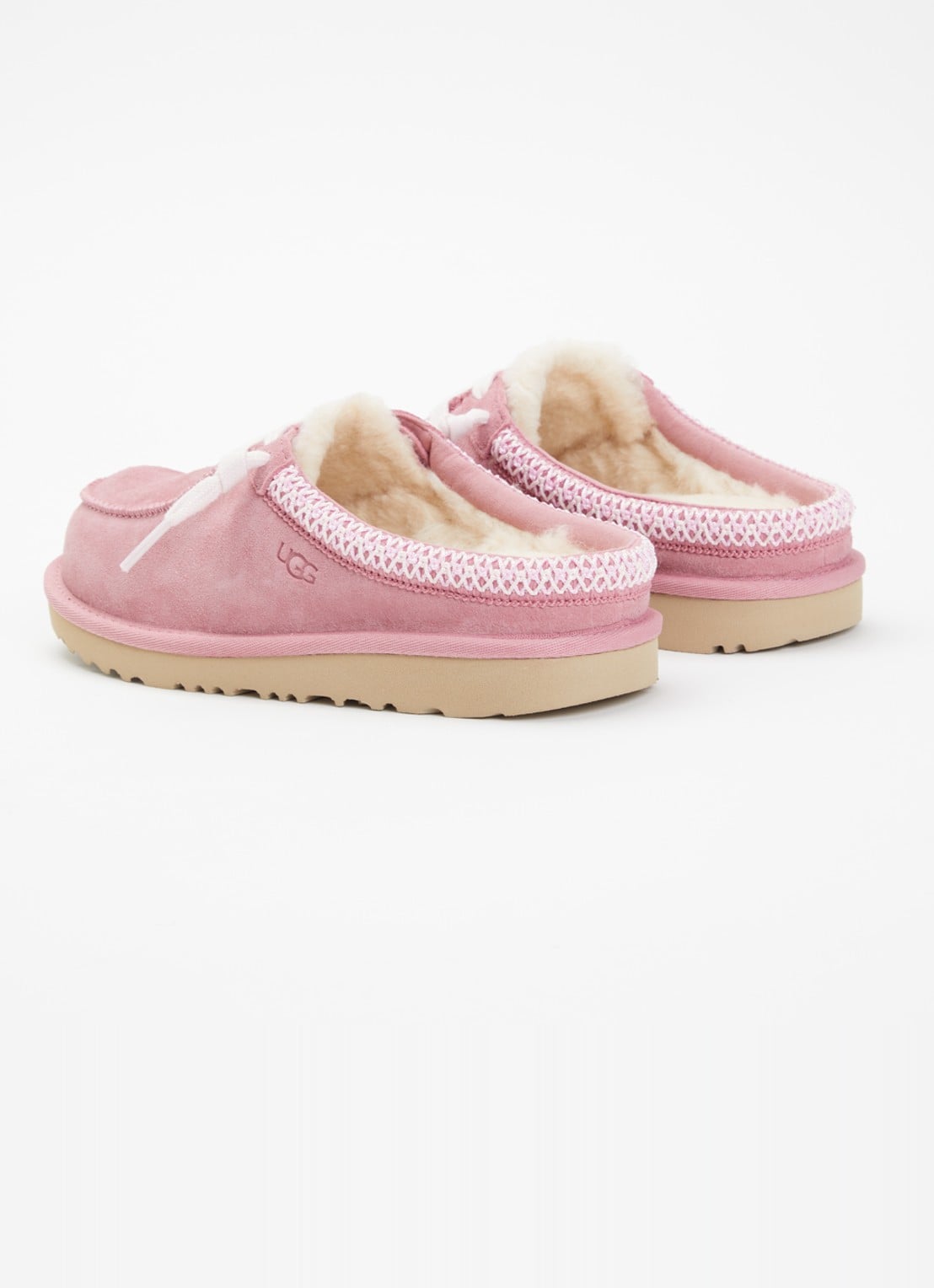 UGG Tasman instapper van suède - achterkant 2 roze