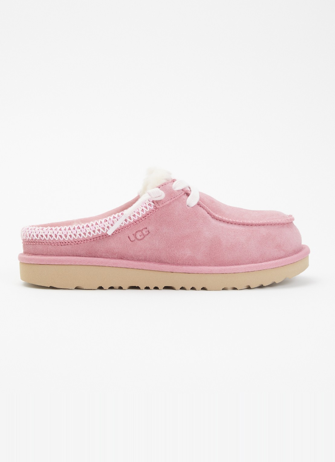 UGG Tasman instapper van suède - voorkant 3 roze
