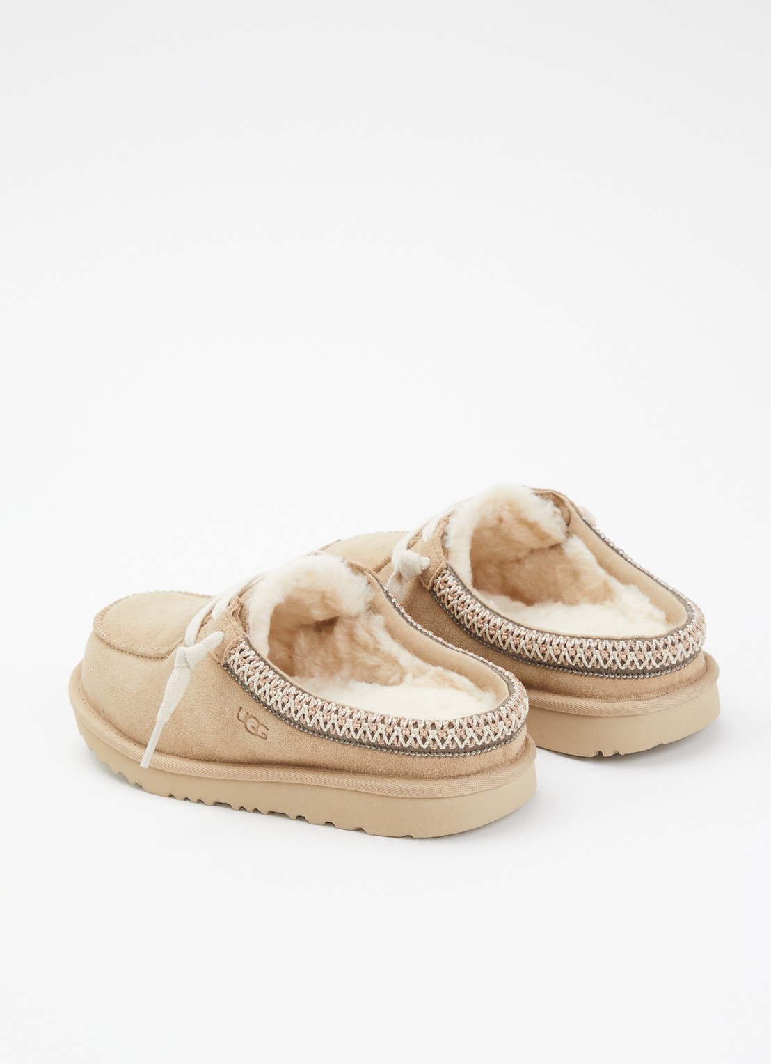 UGG Tasman instapper van suède - achterkant 2 beige
