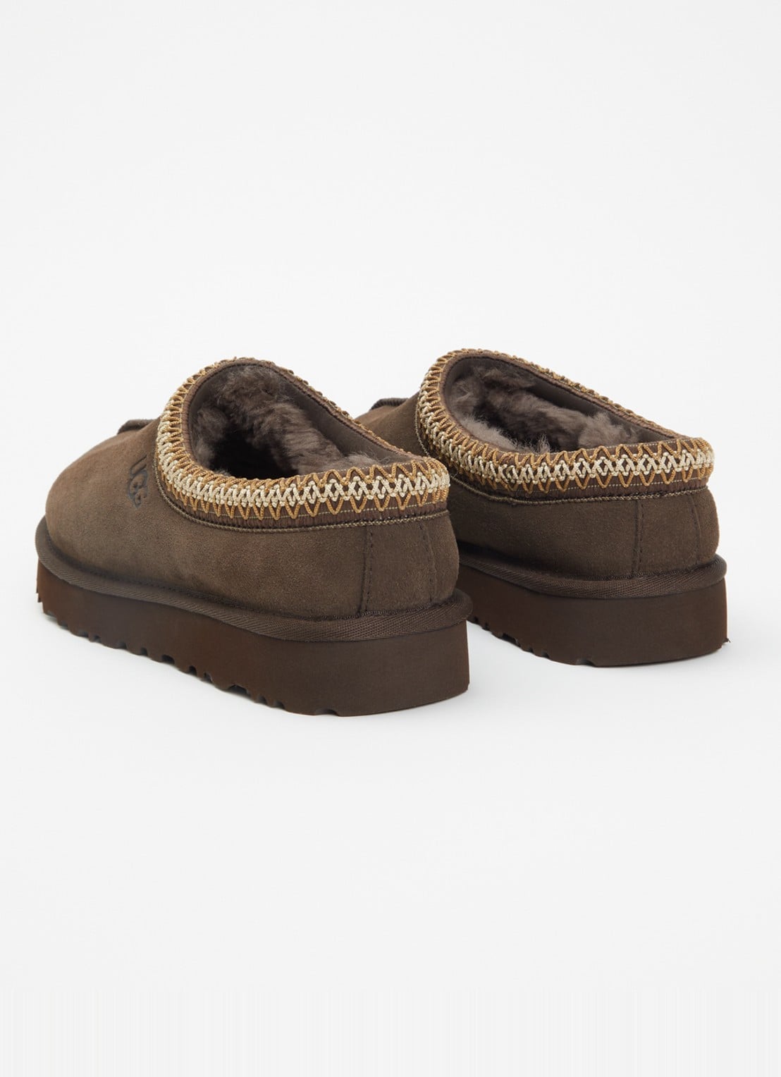 UGG Tasman ll instapper van suède - achterkant 4 donkerbruin