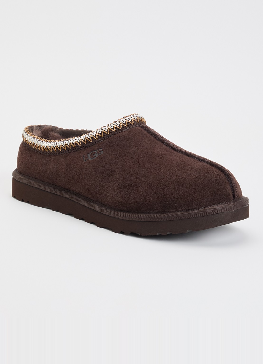UGG Tasman ll instapper van suède - voorkant 5 donkerbruin