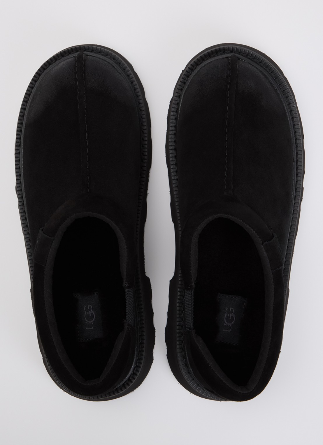 UGG Tasman Lug instapper van suède - detail 2 zwart