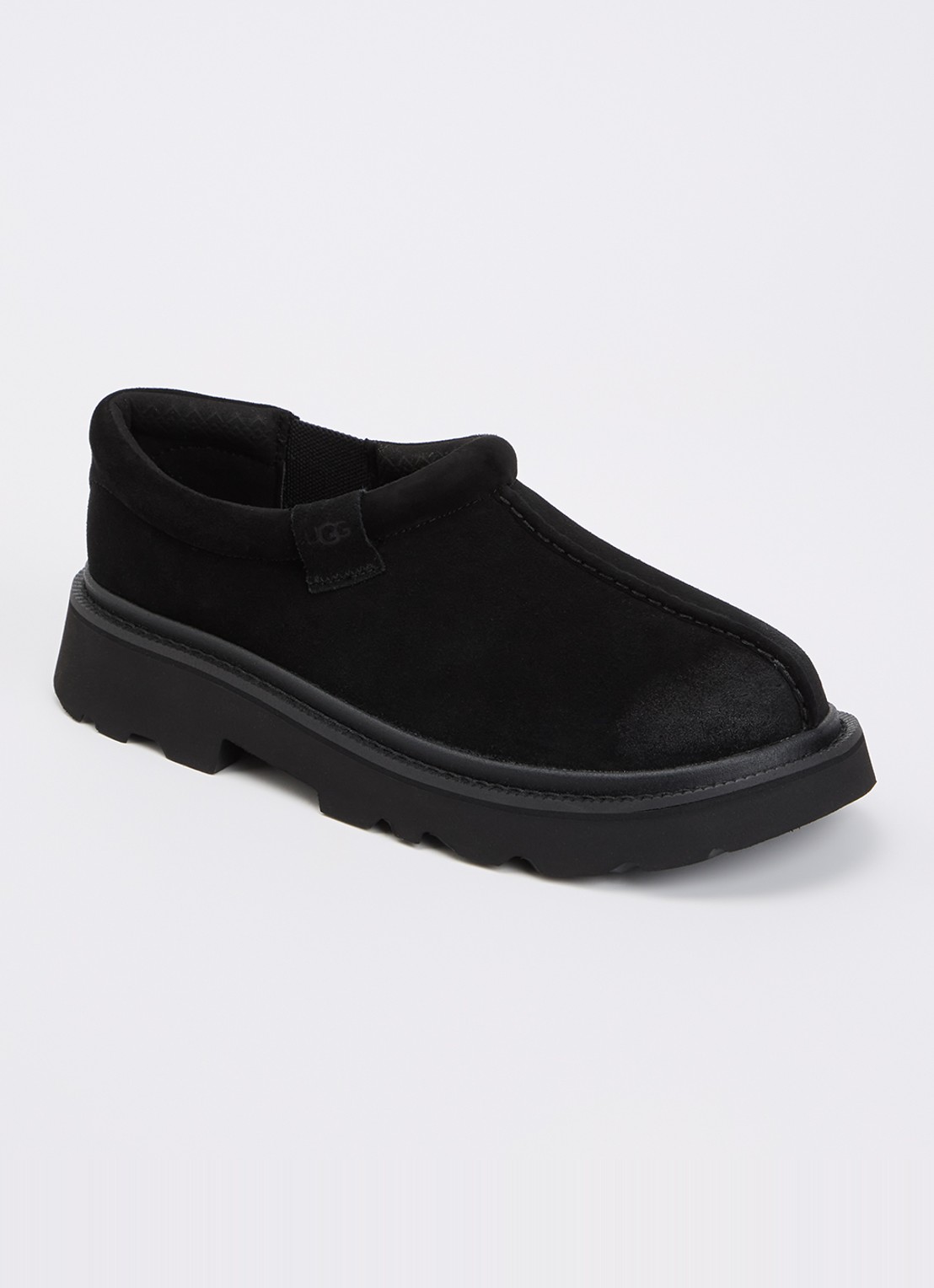 UGG Tasman Lug instapper van suède - voorkant 4 zwart
