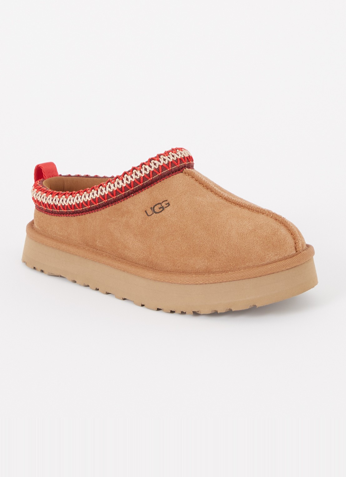 UGG Tazz instapper van suède - voorkant 3 kastanjebruin