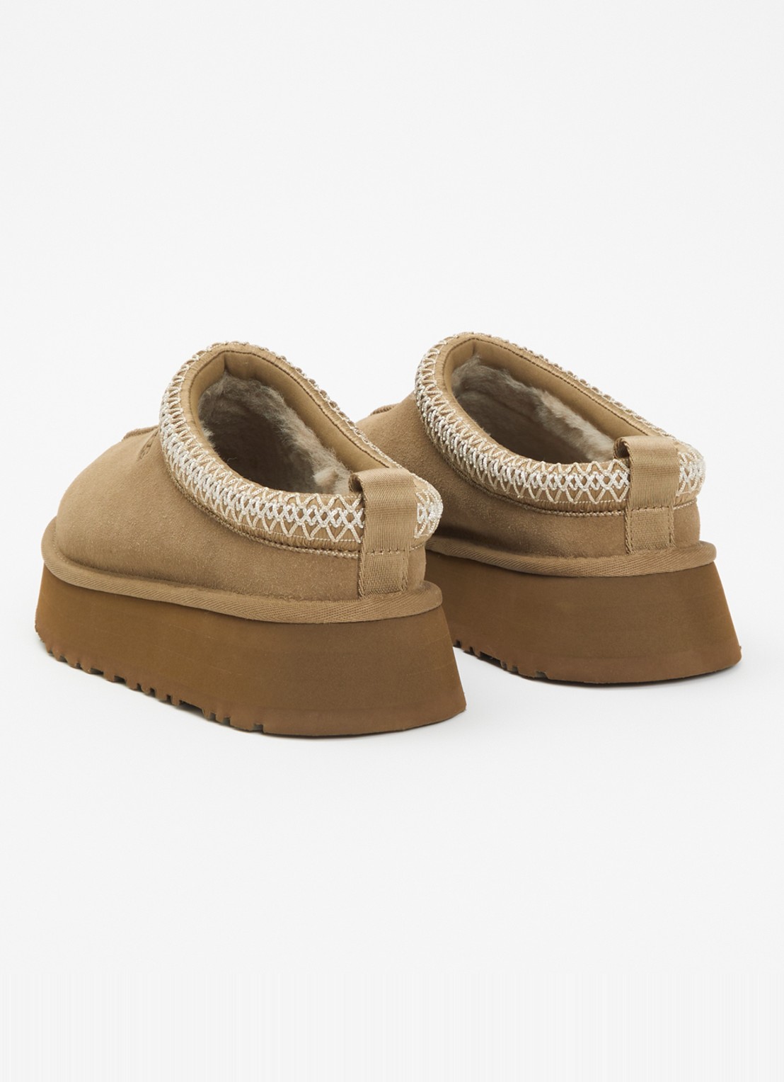 UGG Tazz ll instapper van suède met plateauzool - achterkant 2 lichtbruin
