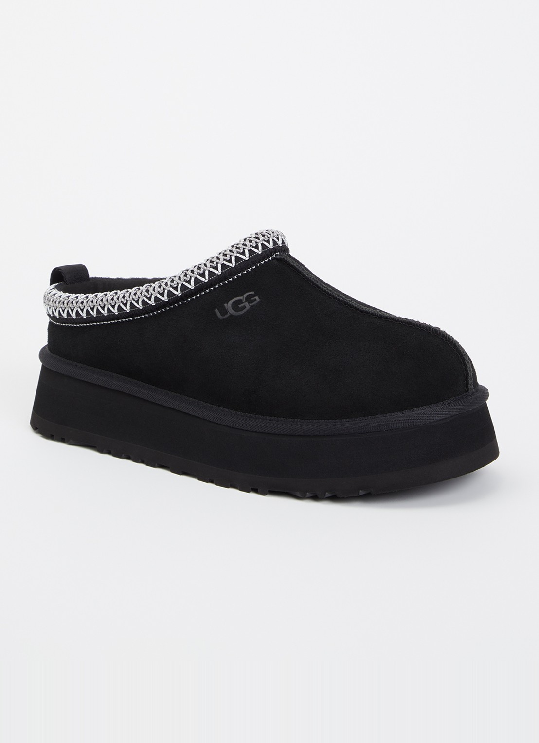 UGG Tazz ll instapper van suède met plateauzool - voorkant 5 zwart