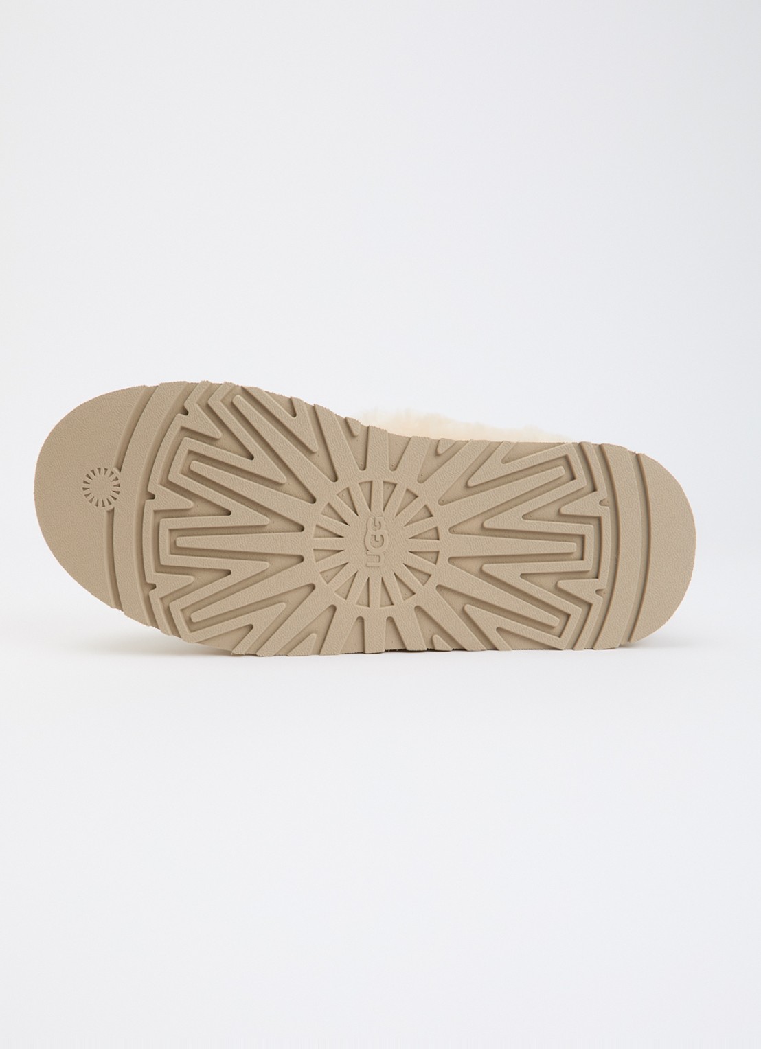 UGG Tazzelle instapper van suède met plateauzool - detail 3 beige