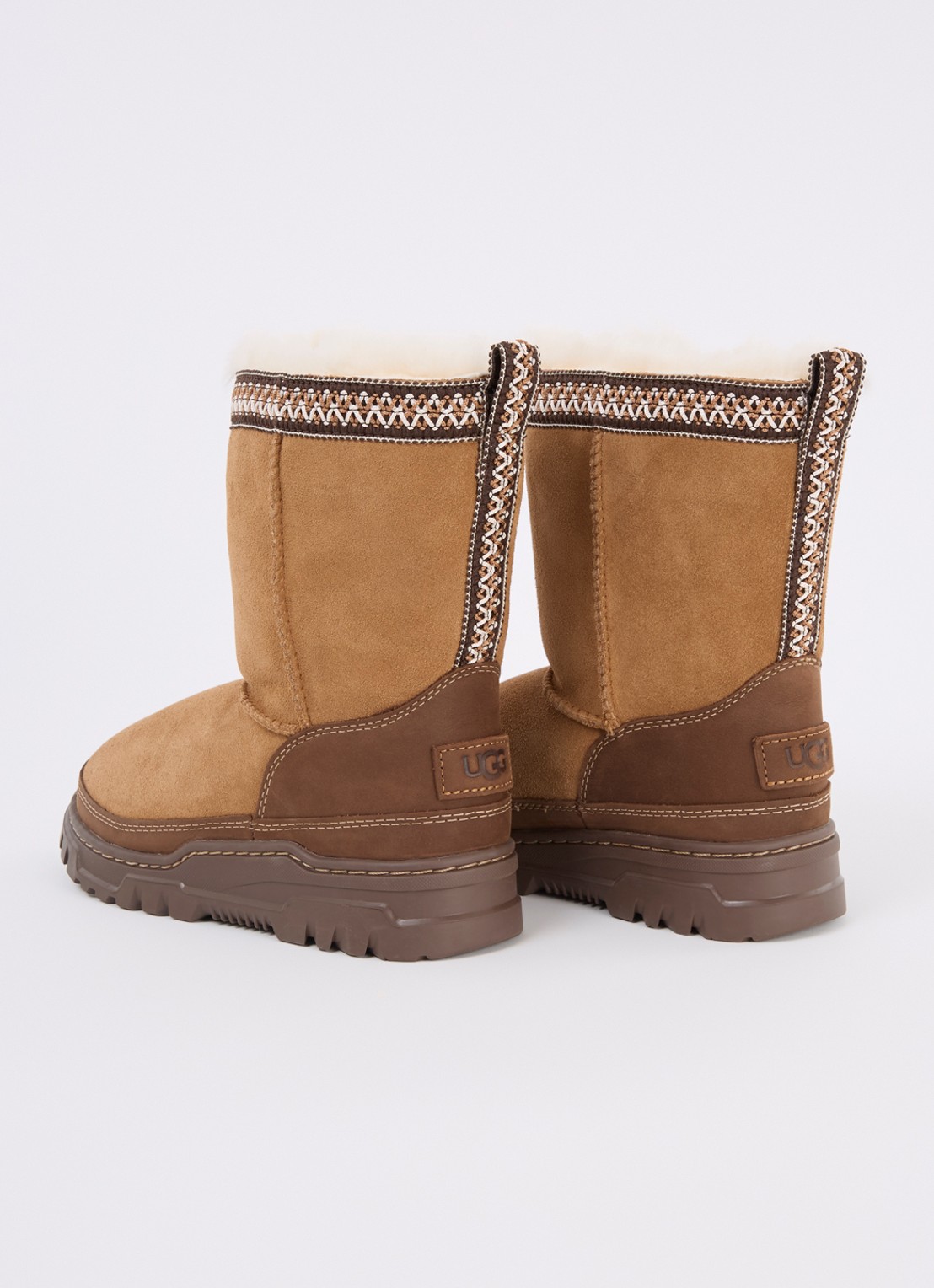 UGG Trailgazer laars van suède met details van leer - achterkant 4 bruin
