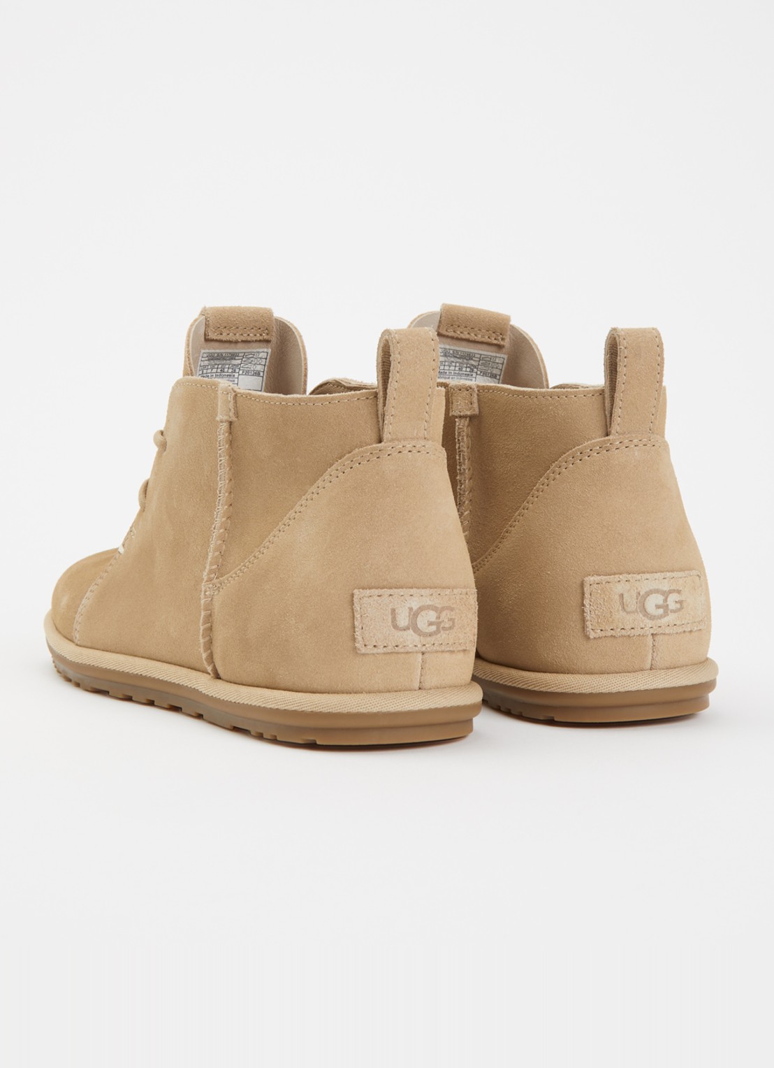 UGG W Classic veterboot van suède - achterkant 5 khaki