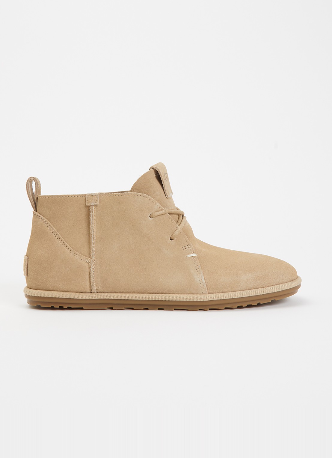 UGG W Classic veterboot van suède - voorkant 4 khaki