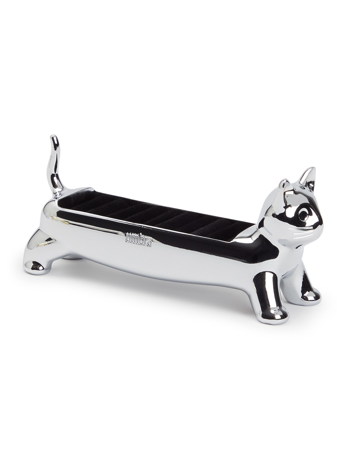 Umbra Ali Cat ringenhouder 5 cm - voorkant zilver