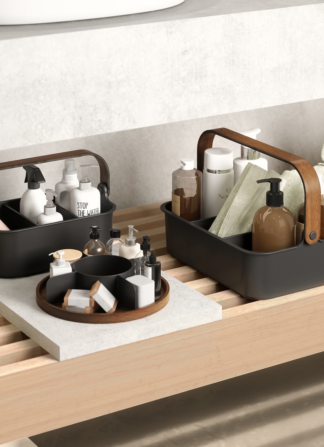 Umbra Bellwood organizer 29 x 17 cm - achterkant 3 zwart