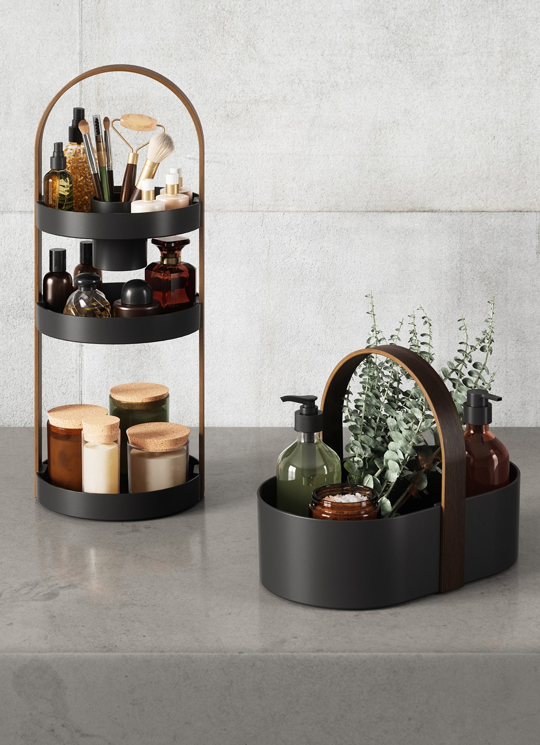 Umbra Bellwood organizer 30 x 20 cm - detail zwart