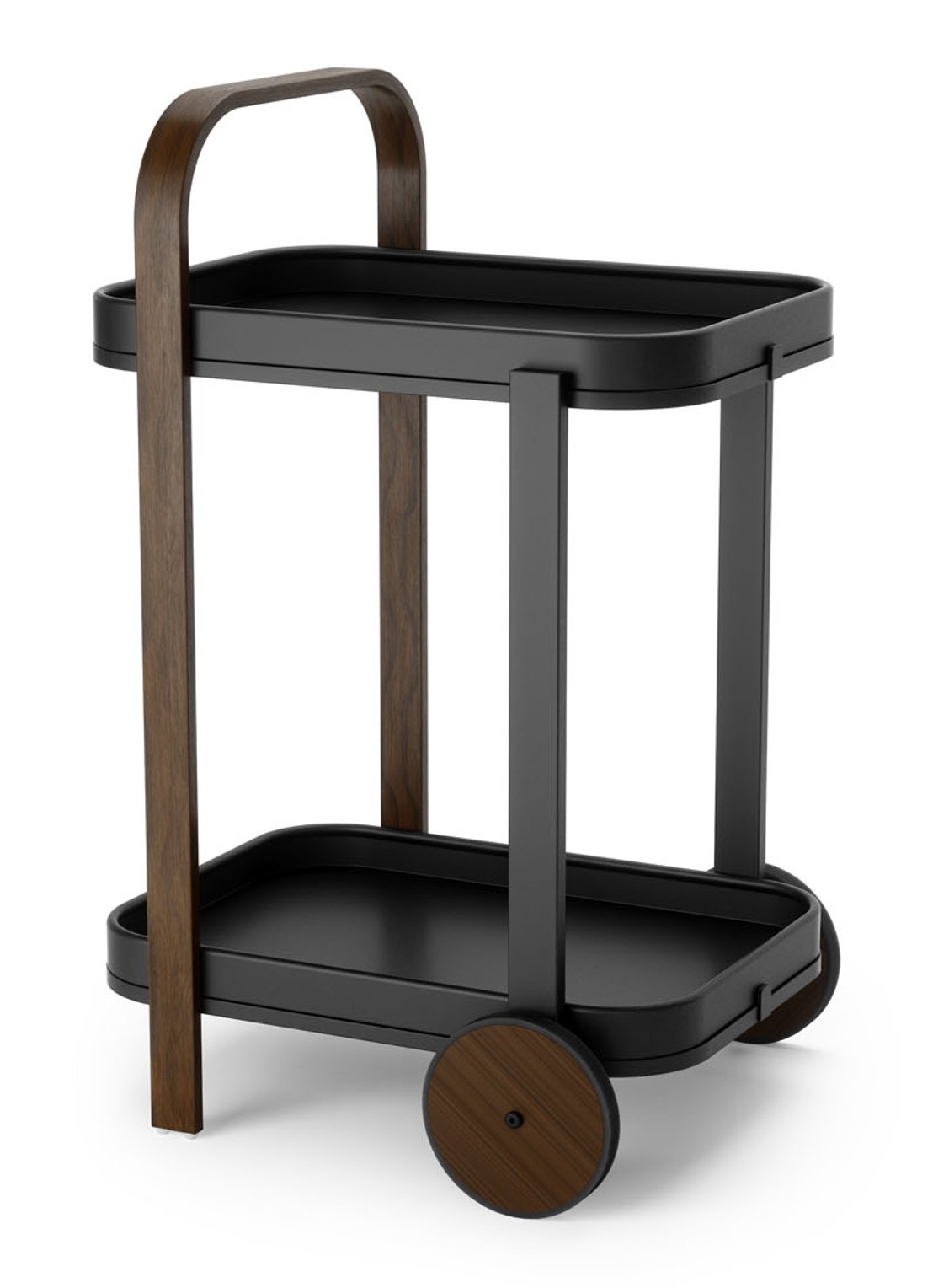 Umbra Bellwood serveertrolley 80 cm - voorkant zwart