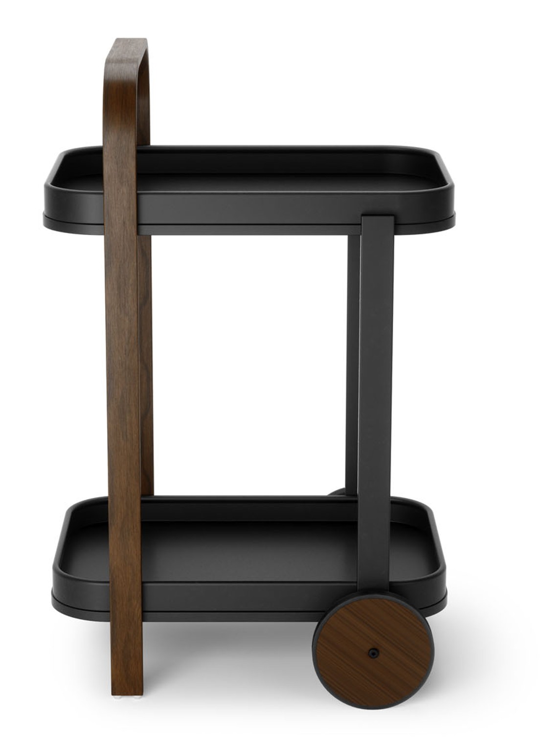 Umbra Bellwood serveertrolley 80 cm - voorkant 2 zwart