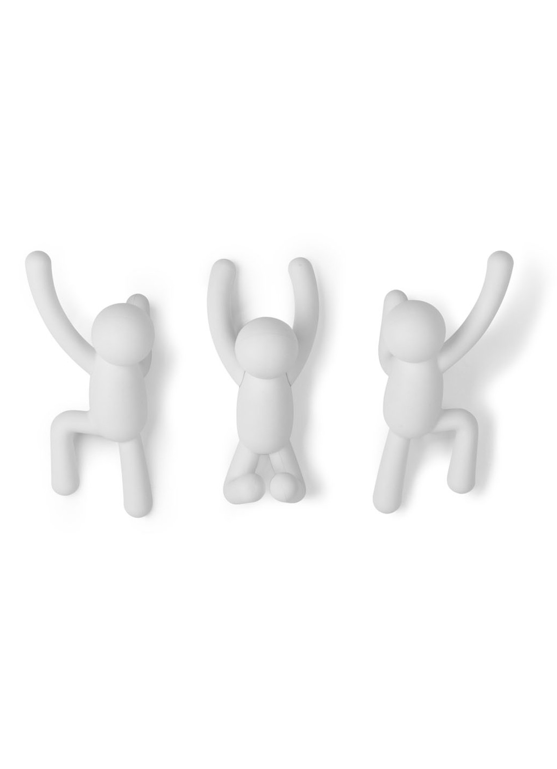 Umbra Buddy haken set van 3 - detail 3 wit