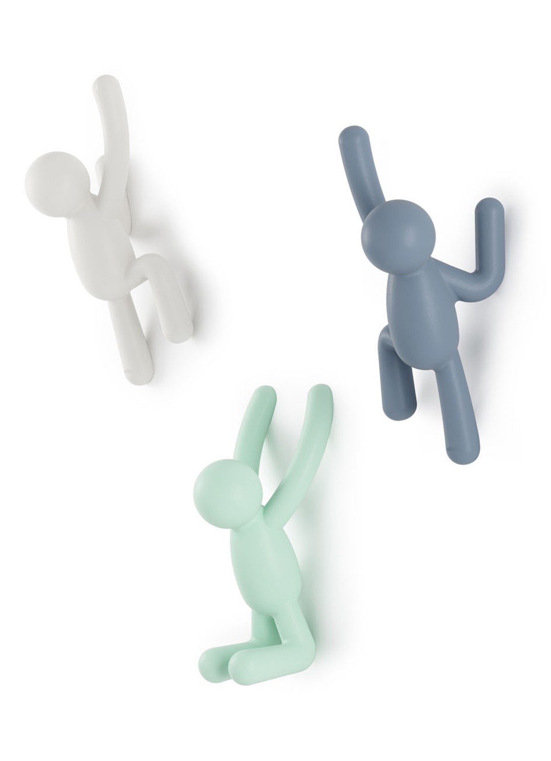 Umbra Buddy haken set van 3 - voorkant 3 mint