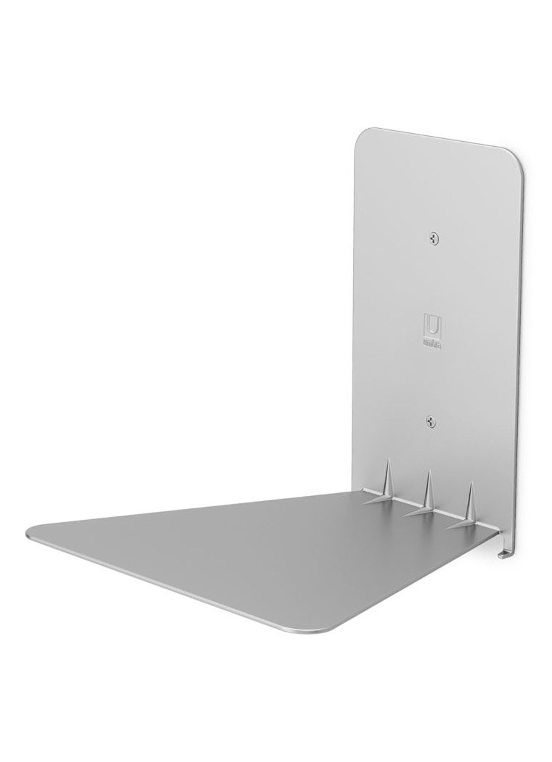 Umbra Conceal zwevende boekenplank in 3-pack - voorkant 2 zilver