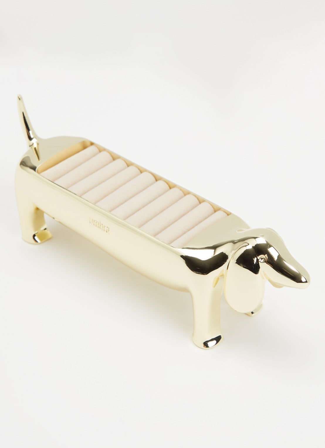 Umbra Dachsie ringenhouder 6 cm - voorkant 2 goud