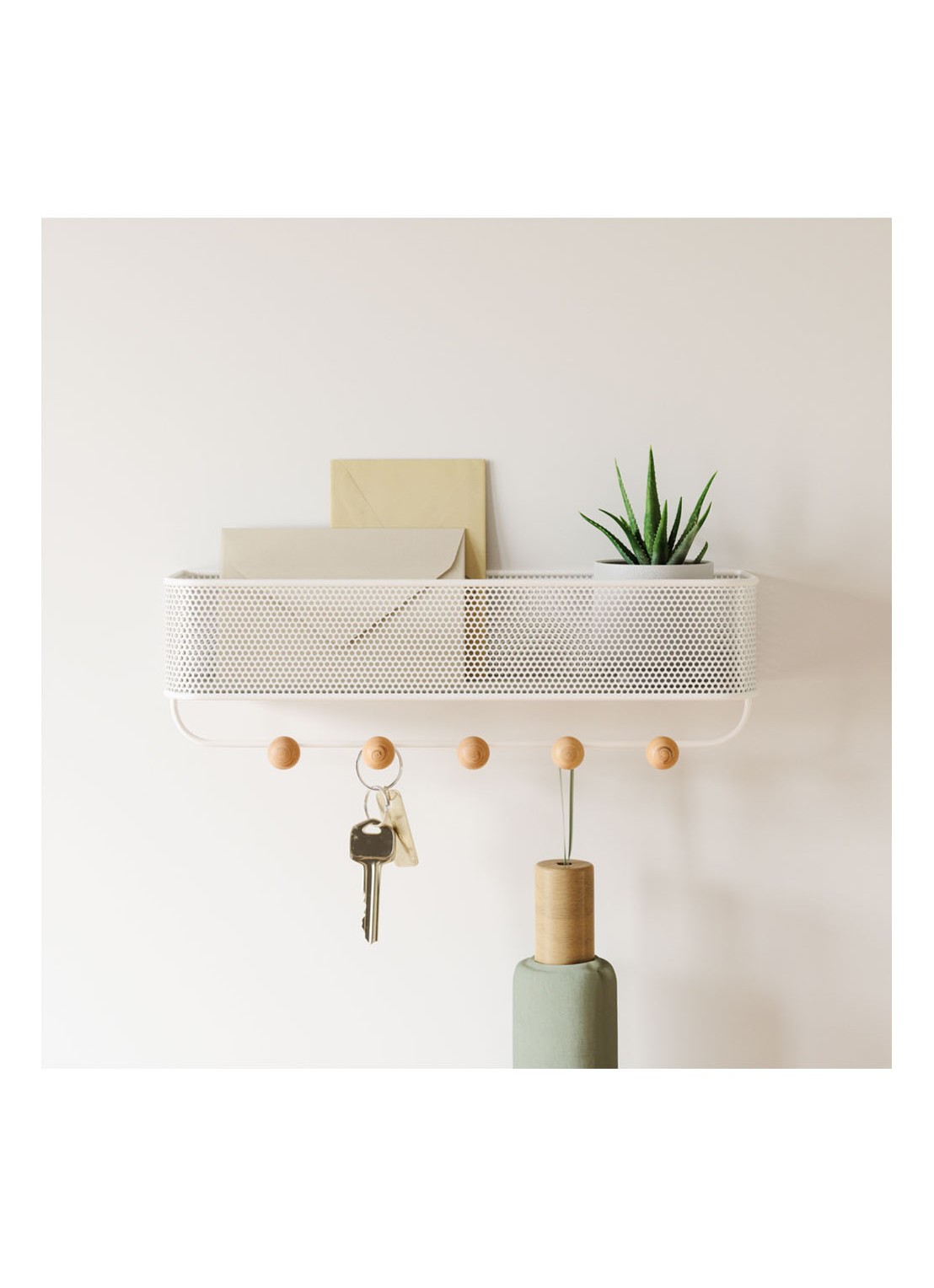 Umbra Estique organizer  - voorkant 2 wit