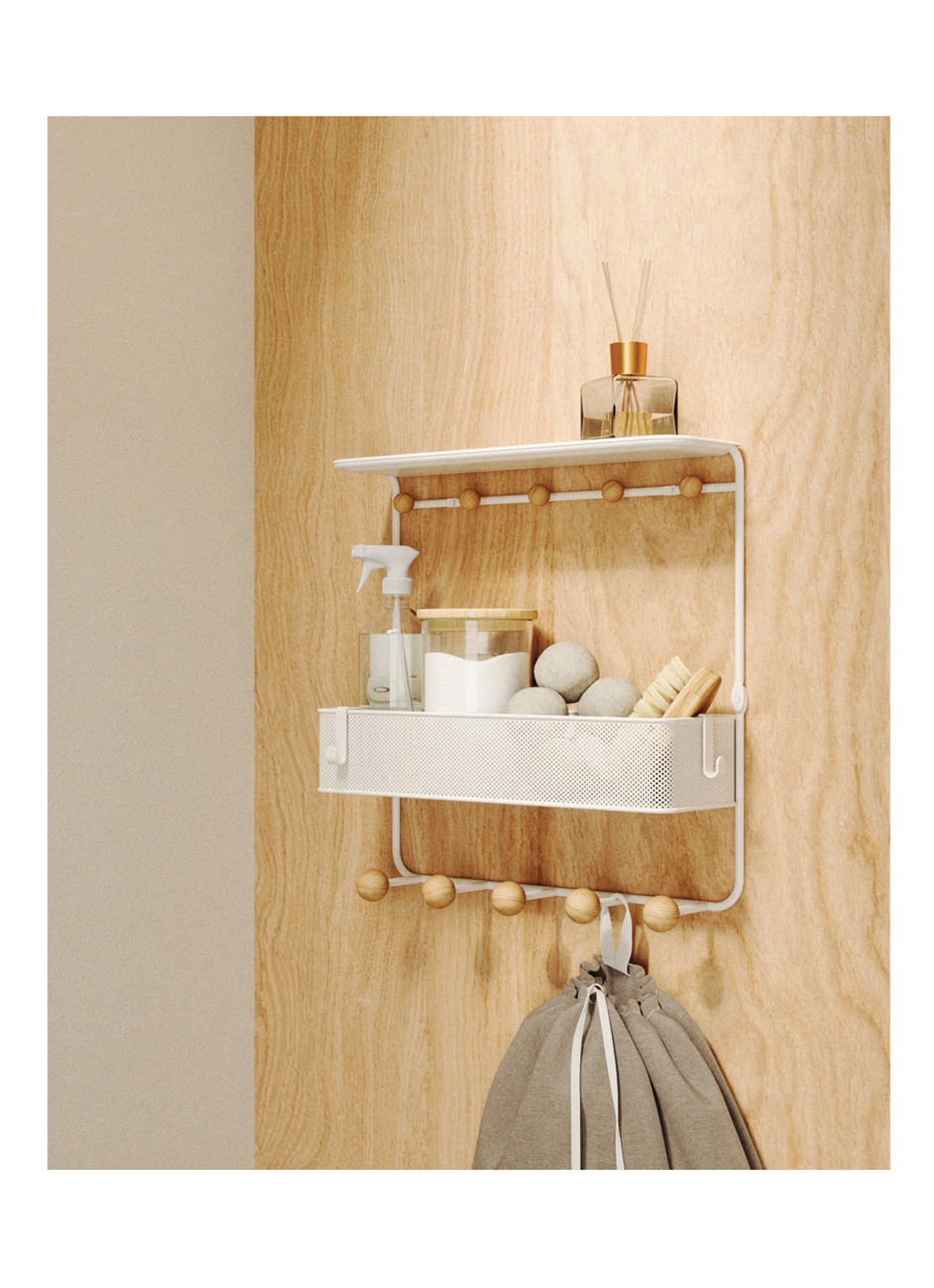 Umbra Estique wandrek 31 x 32 cm - detail 4 wit