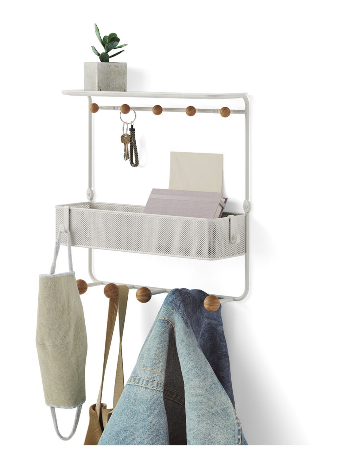 Umbra Estique wandrek 31 x 32 cm - detail 6 wit