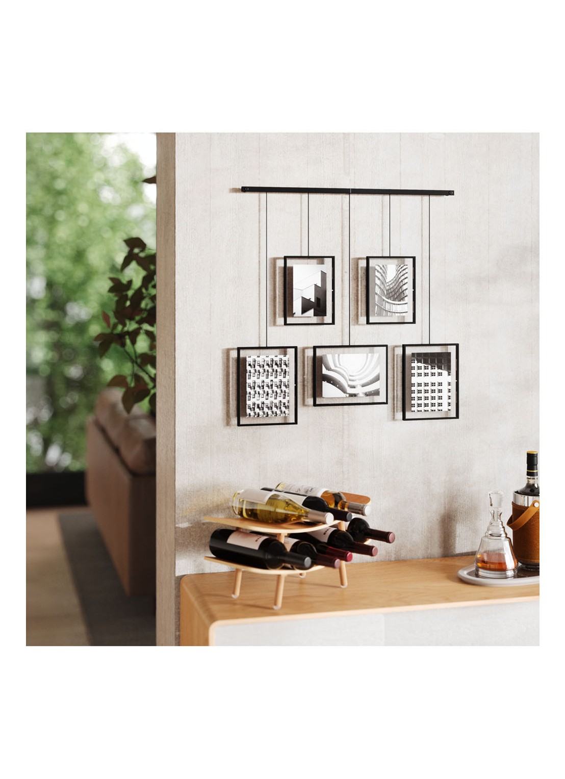 Umbra Exhibit Multi fotodisplay - voorkant 7 zwart