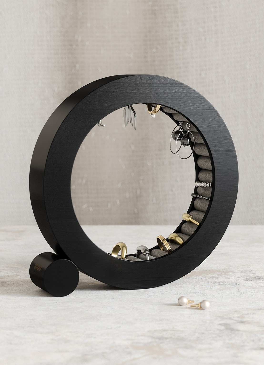 Umbra Ferris sieradendoos 24 cm - voorkant 2 zwart