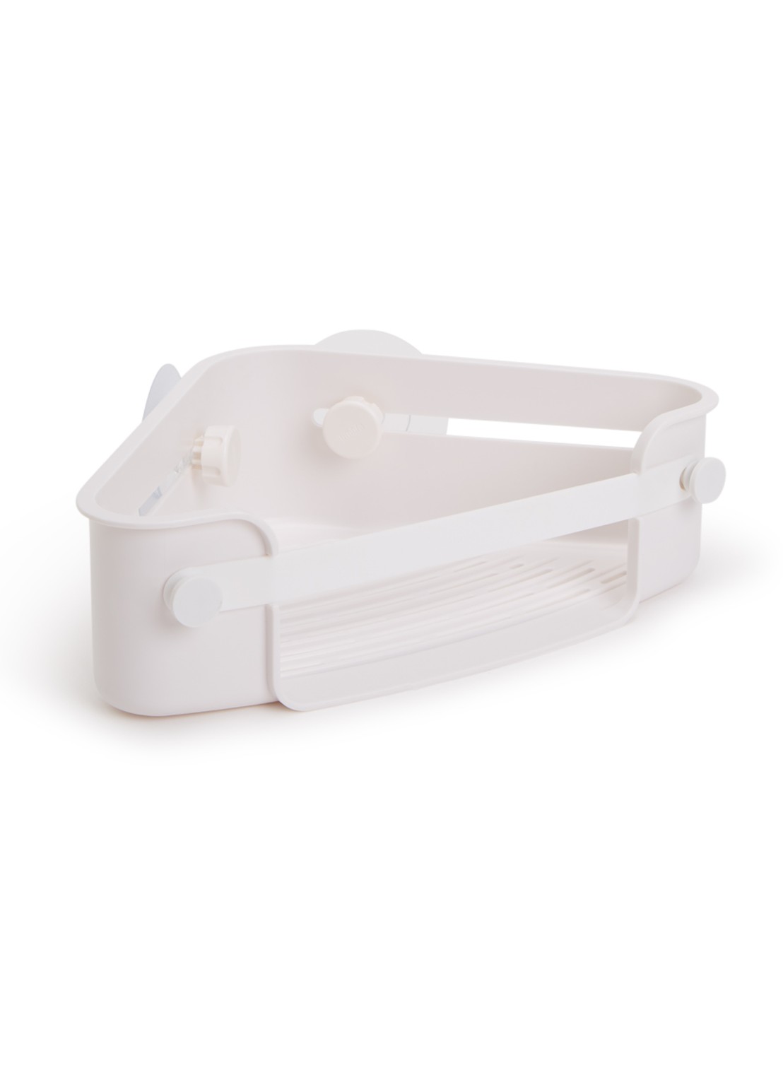 Umbra Flex Adhesive Corner Bin wandplank 30 x 19 cm - voorkant wit