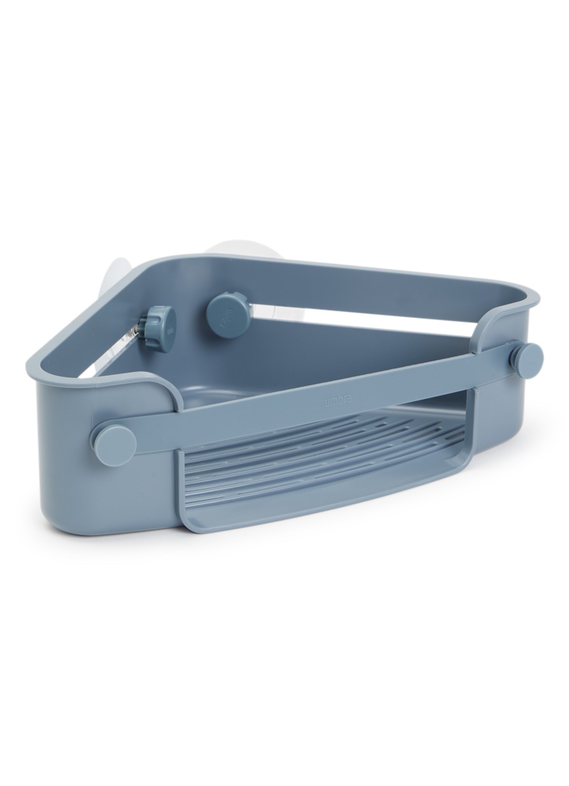 Umbra Flex Adhesive Corner Bin wandplank 30 x 19 cm - voorkant blauw