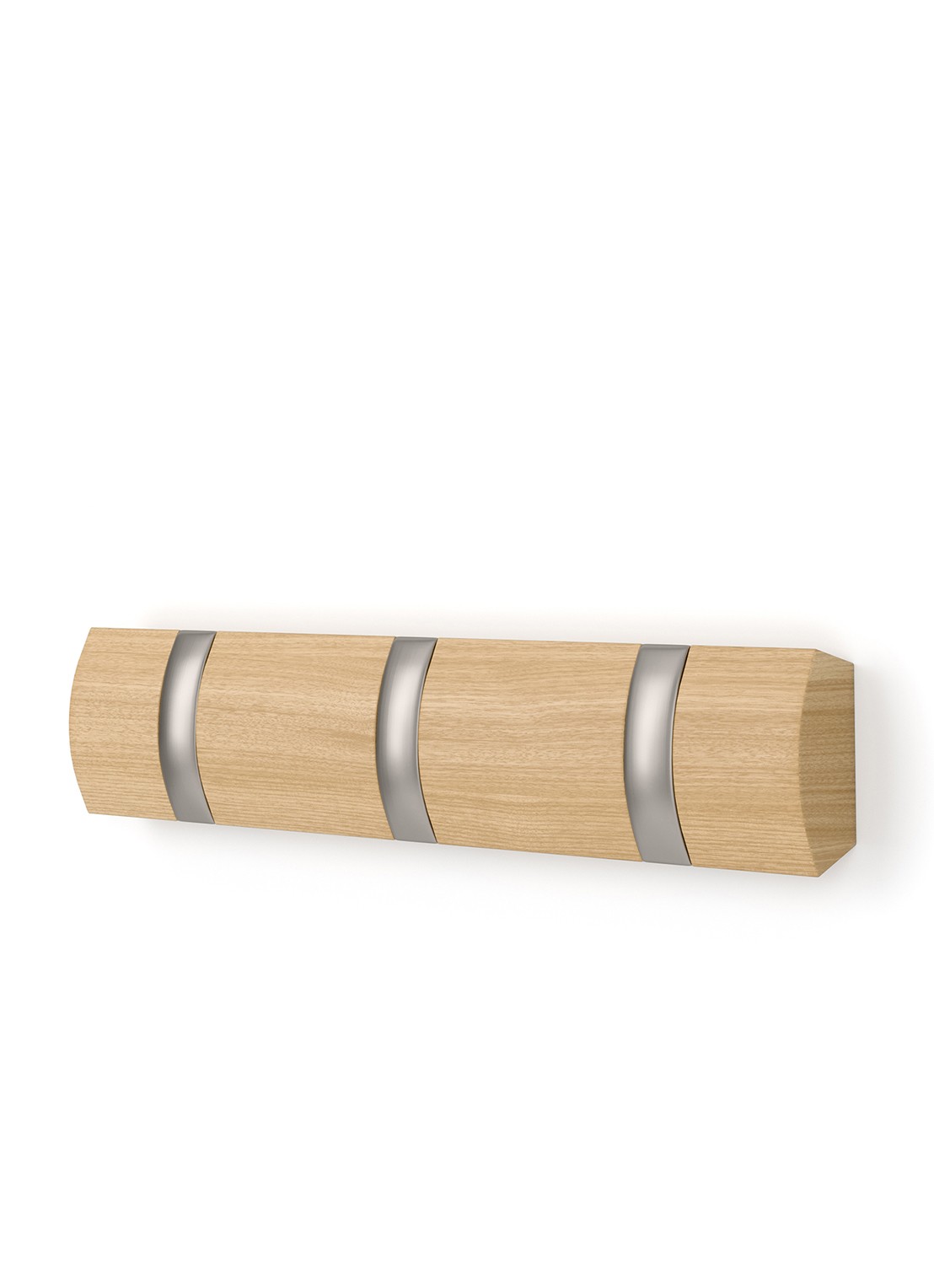 Umbra Flip 3 wandhaak 30 x 6 cm - voorkant 2 beige