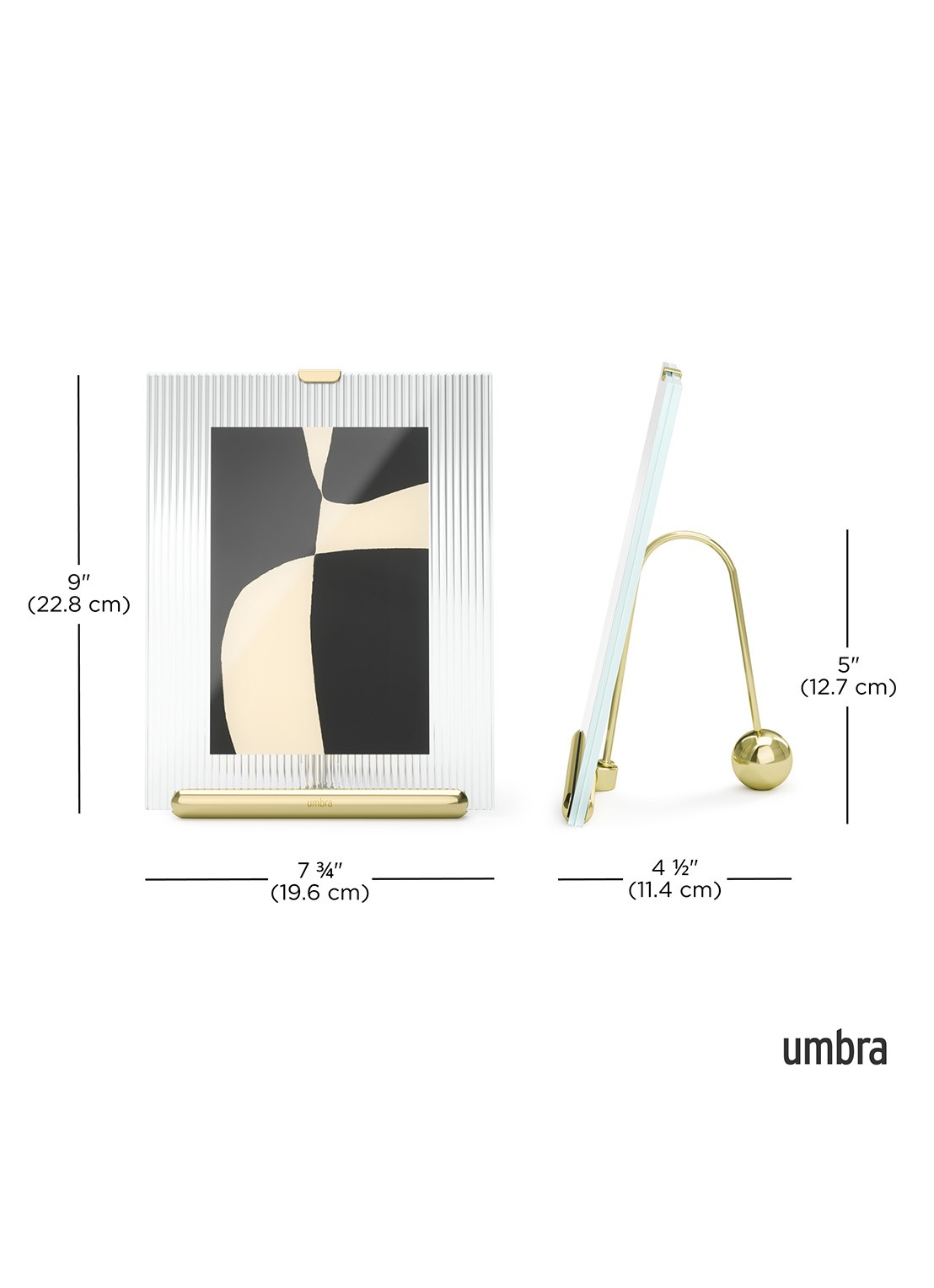 Umbra  Flute fotolijst 13 x 18 cm - detail 7 goud