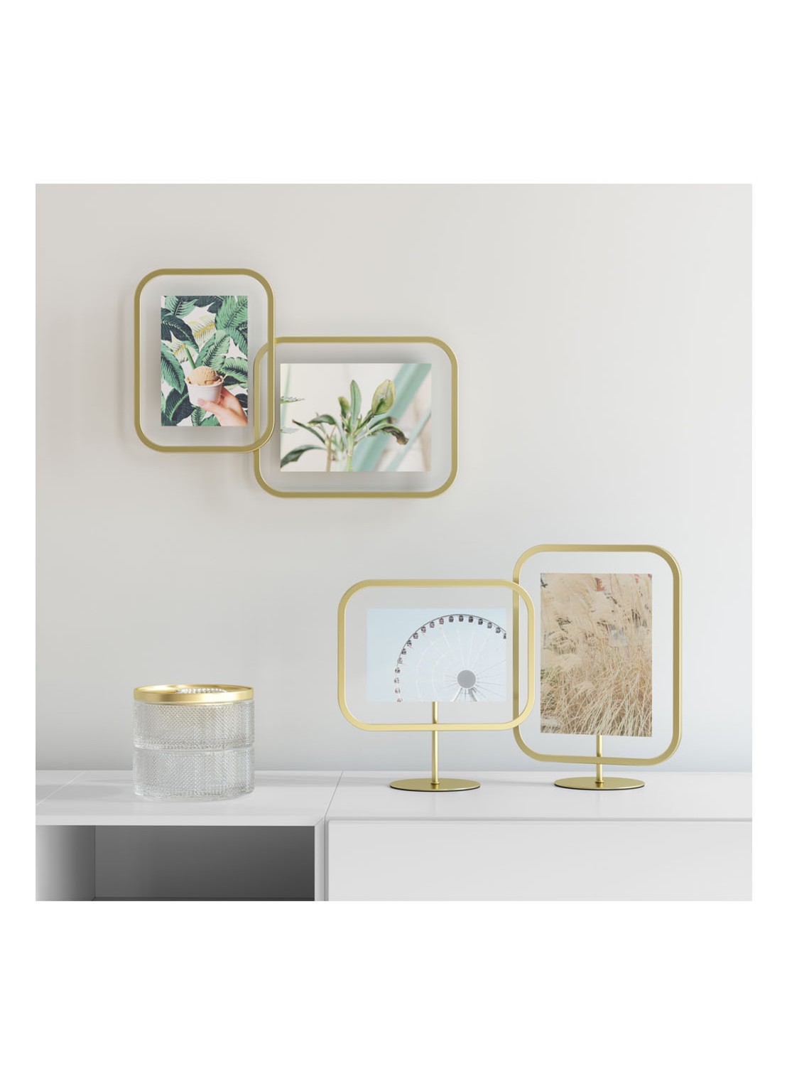 Umbra Infinity Sqround fotolijst 10 x 15 cm - voorkant 2 goud