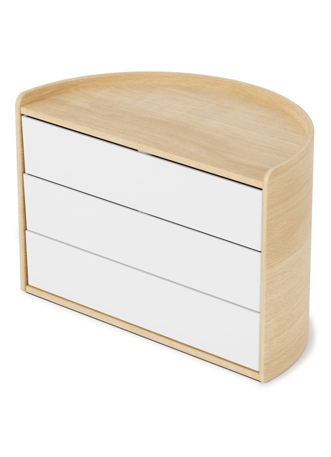 Umbra Moona opbergbox 27,4 cm  - voorkant lichtbruin