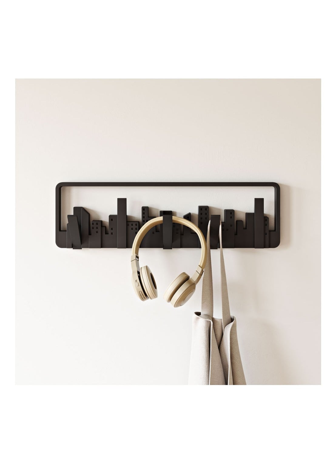 Umbra Skyline kapstok 50 cm - voorkant 2 zwart