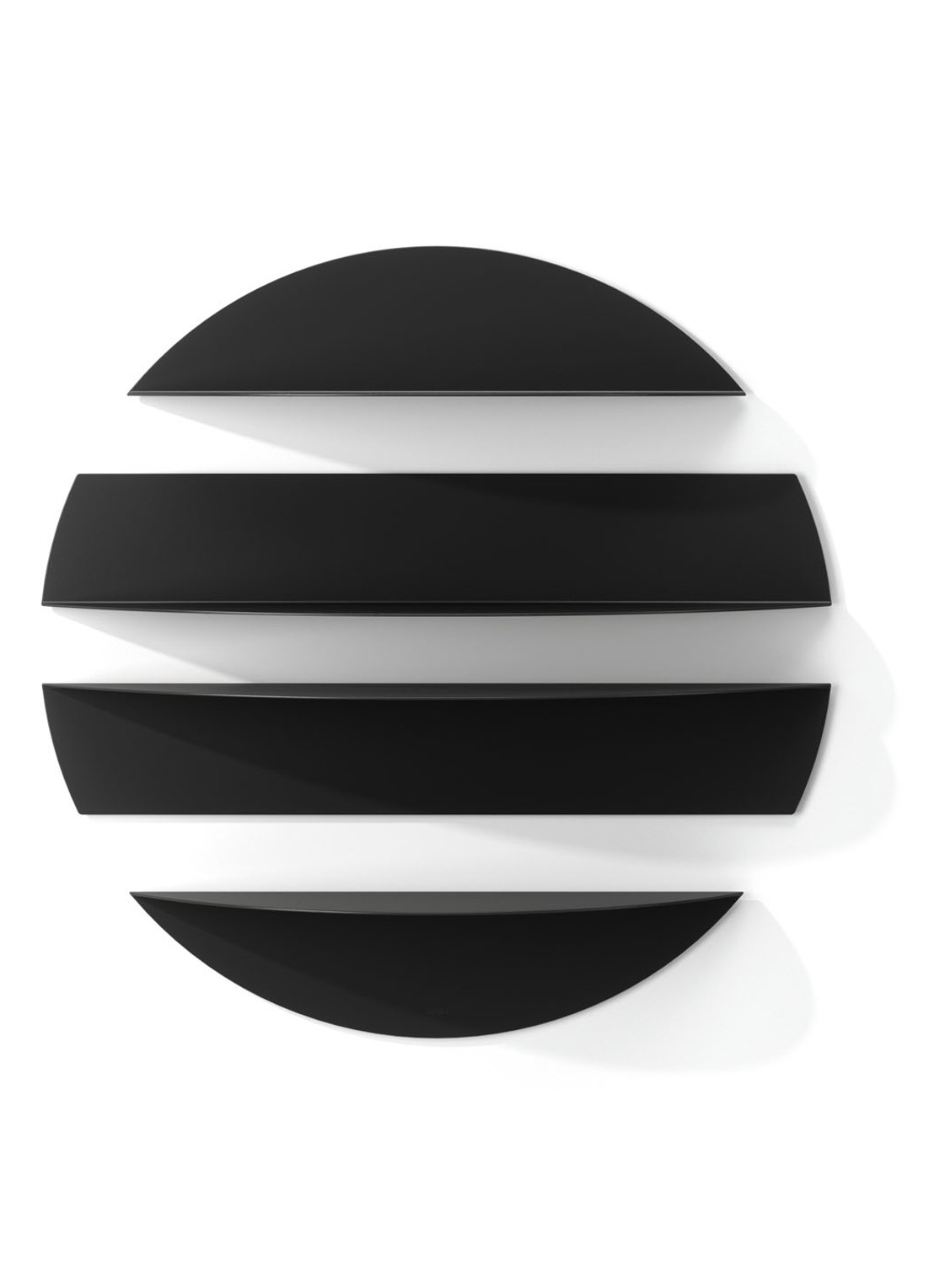 Umbra Solis wandplank set van 4  - detail 3 zwart