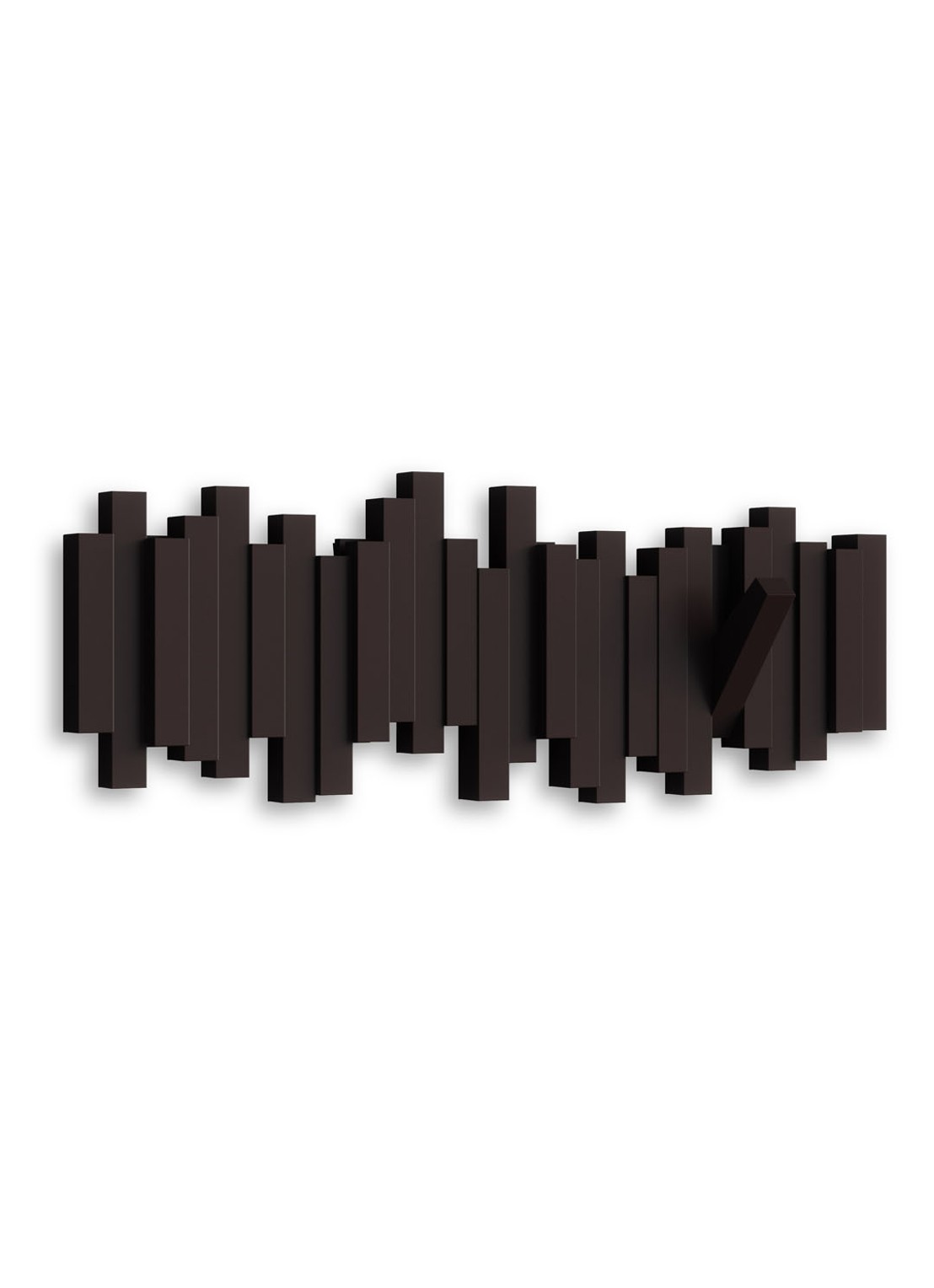 Umbra Sticks kapstok 50 cm - achterkant donkerbruin