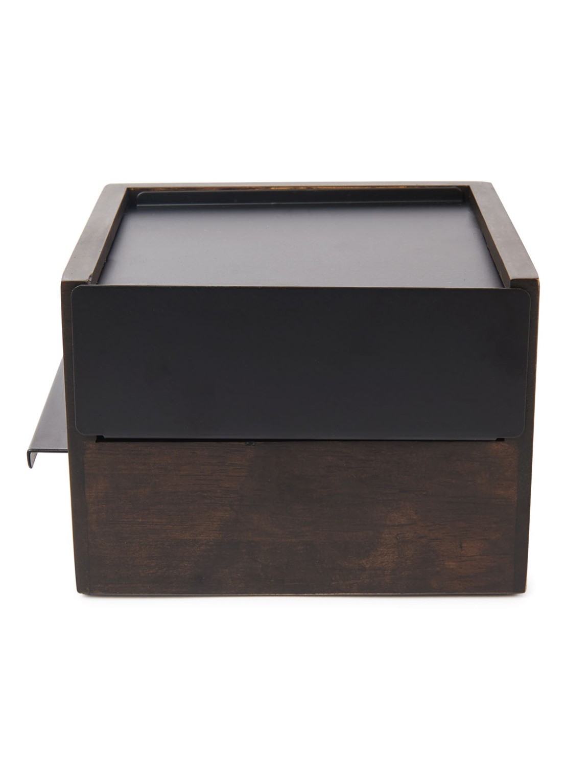 Umbra Stowit Mini sieradendoos 15 x 17 cm - achterkant 3 donkerbruin