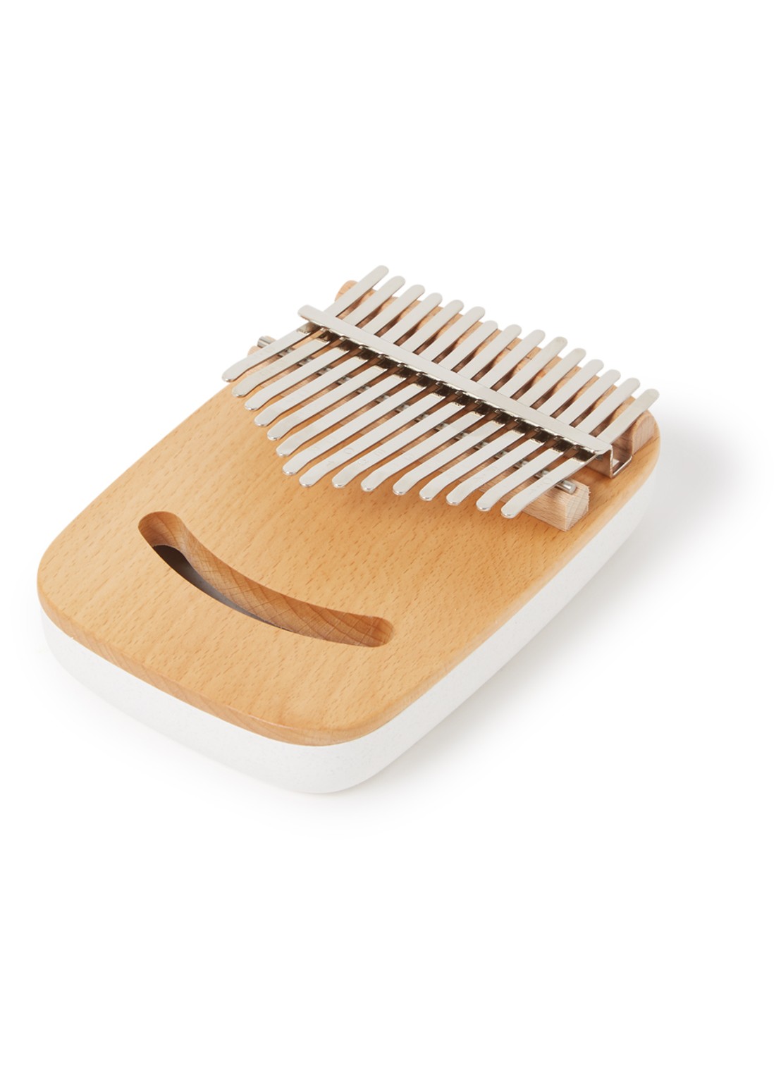 Umbra Strumba kalimba van hout - voorkant beige