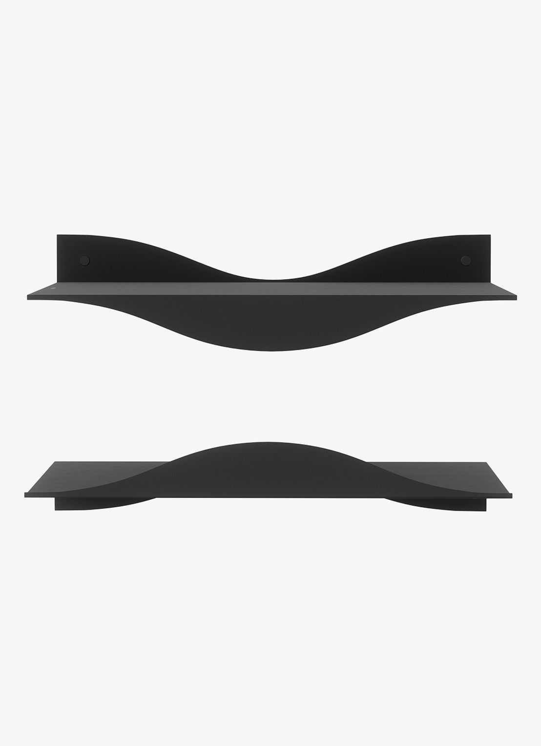 Umbra Surf wandplank set van 2 - detail 5 zwart