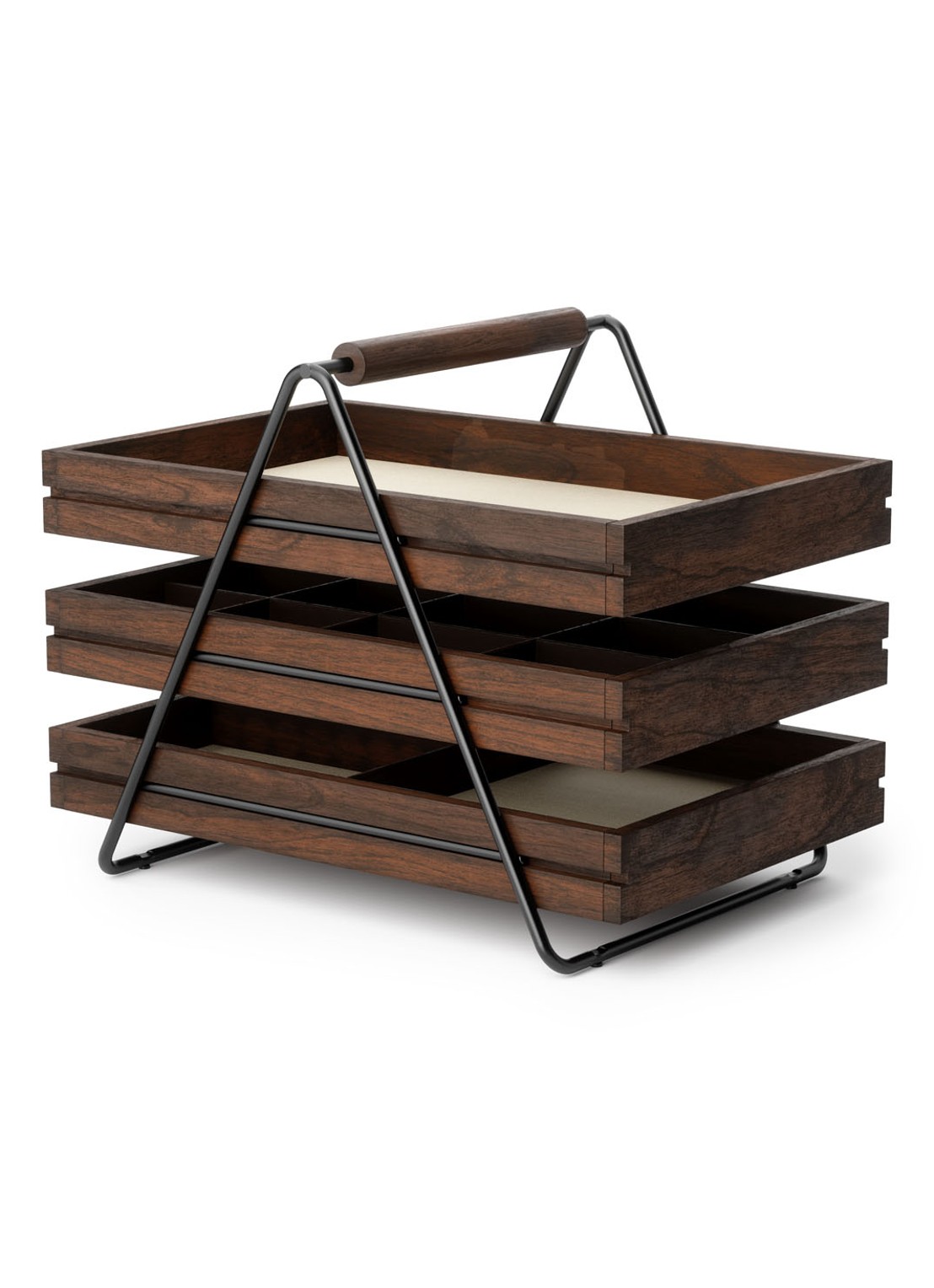 Umbra Terrace Jewelry Tray sieradenhouder 25,5 x 17,5 cm - voorkant 2 bruin
