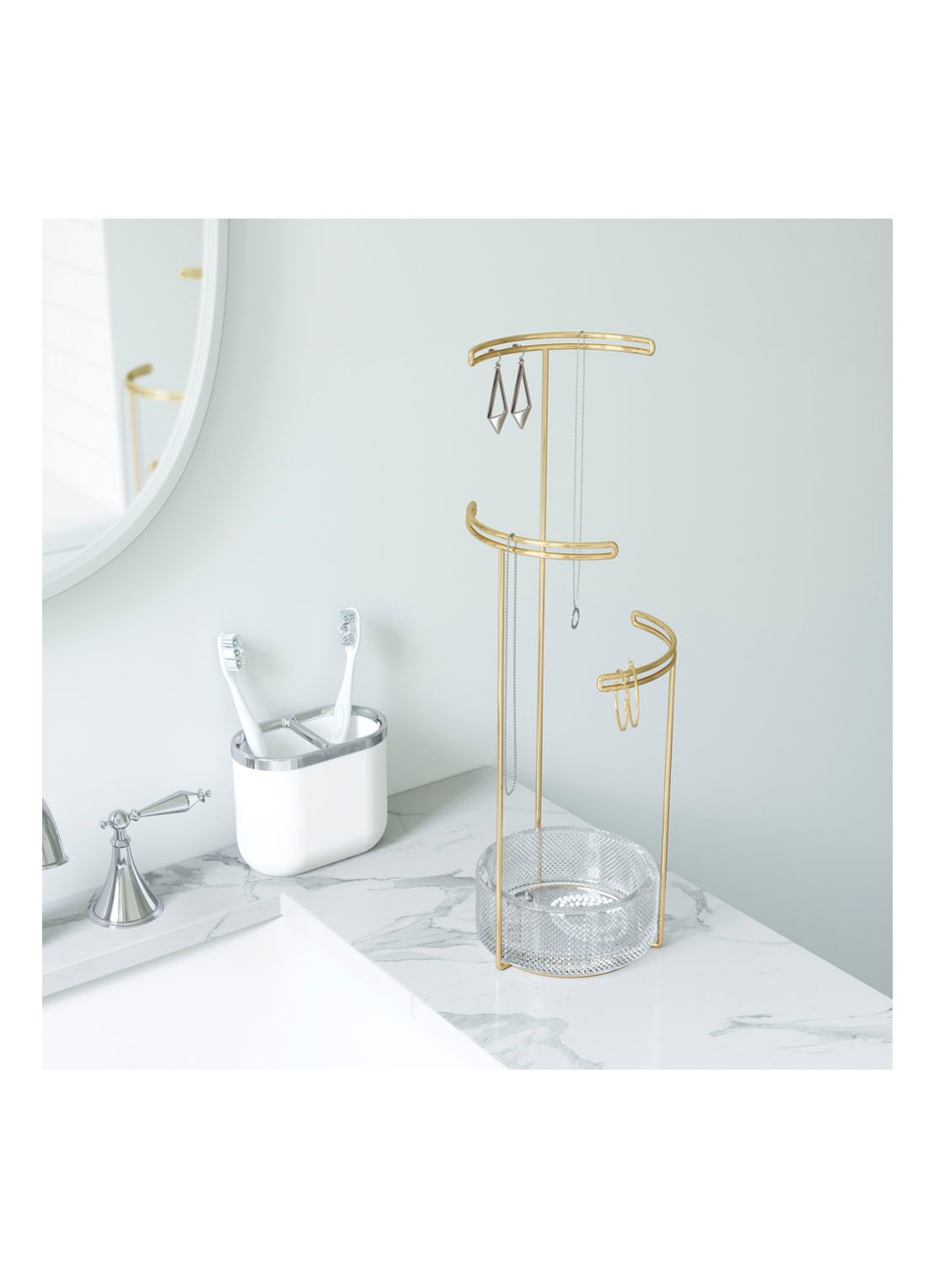 Umbra Tesora sieradenhouder 41,5 cm - achterkant 3 goud
